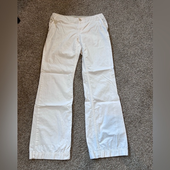 Banana Republic Pants - Vintage Y2K Banana Republic Low Rise Flare/Wide Leg 100% cotton pants. 8 Long